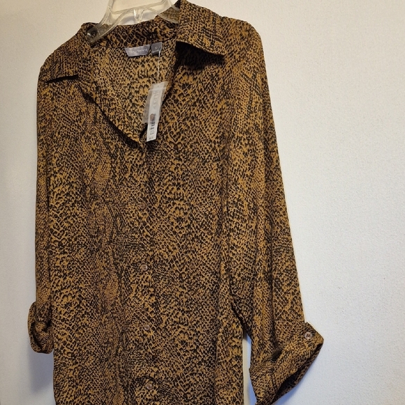 Investments Brown Snake Print Dress - Picture 4 of 9